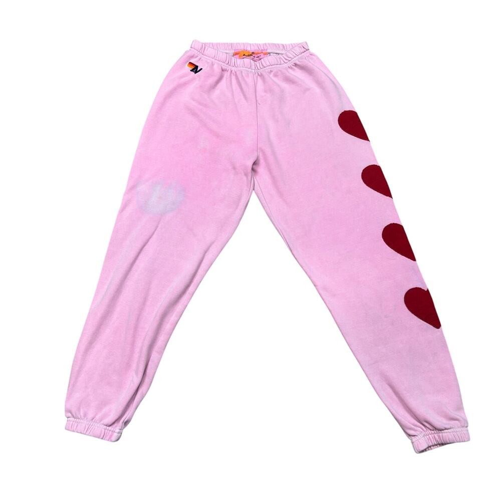 Aviator Nation Heart Stitch 4 Sweatpants Women's Medium Loungewear - Picture 1 of 9